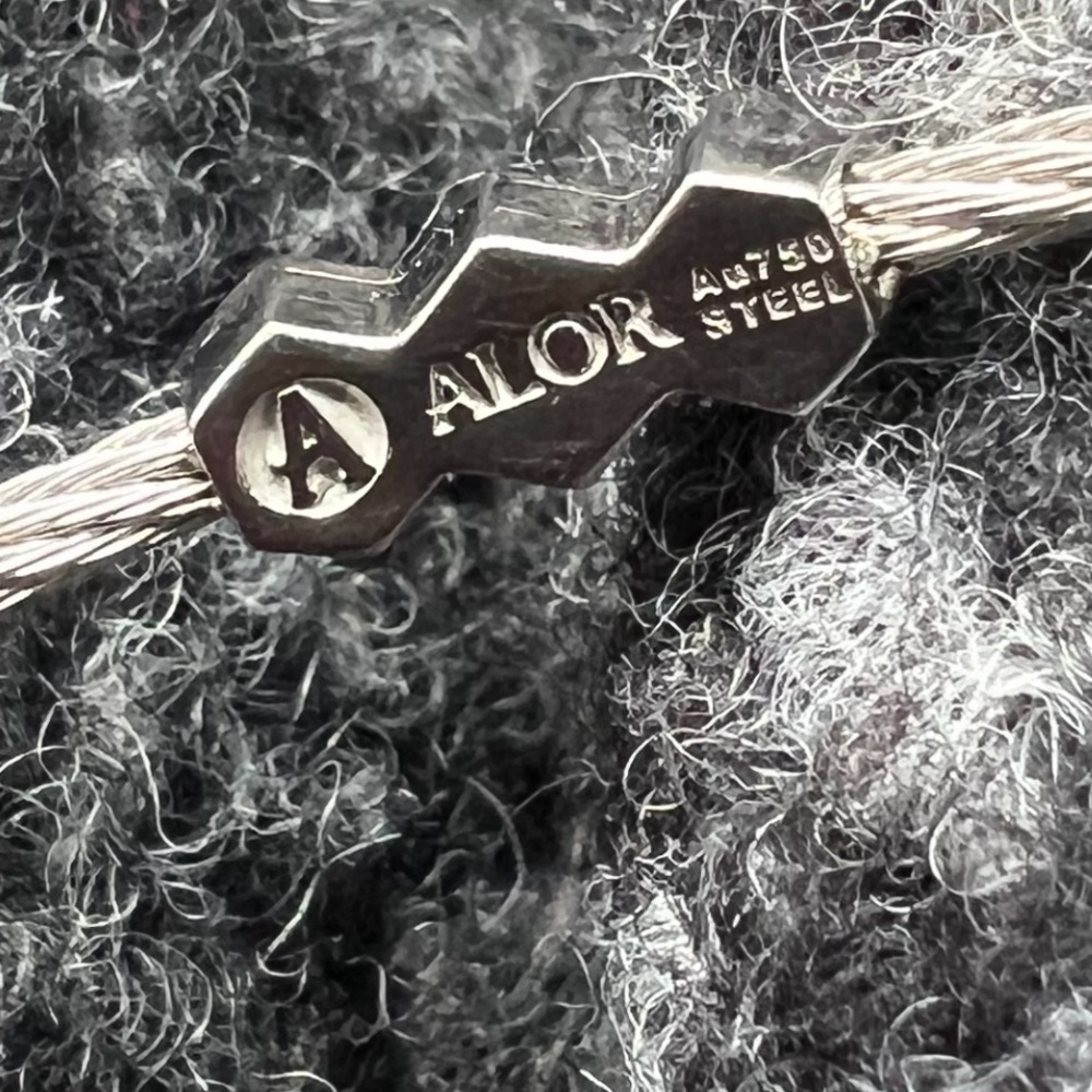 COPY - Alor 18K White Gold, Stainless Steel & Diamond Cable